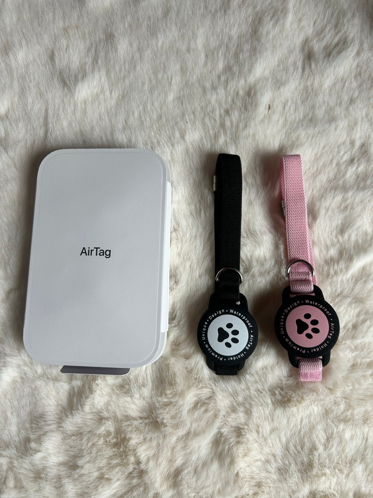 Apple AirTag met houder voor huisdieren (zwart en roze), Ophalen, Nieuw, Overige typen, Apple