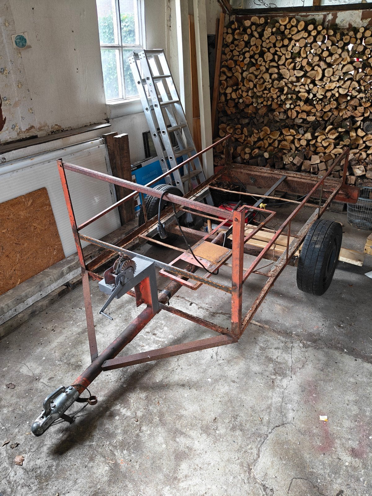 Frame aanhangwagen, Ophalen, Overige typen, Minder dan 2 meter
