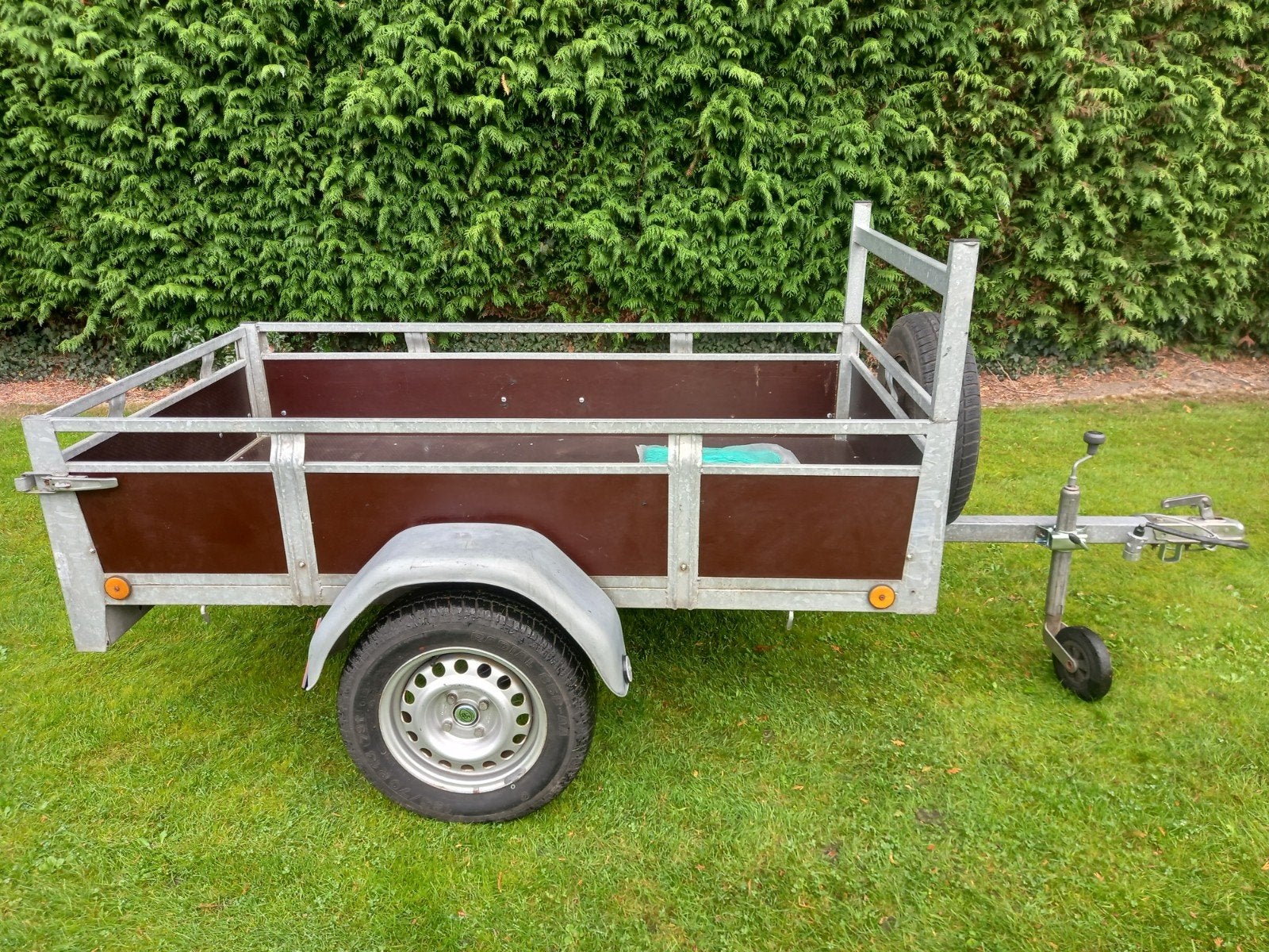 Aanhanger 750 kg (nwe as) ongeremd 200 x 105, Auto diversen, Ophalen of Verzenden, Gebruikt