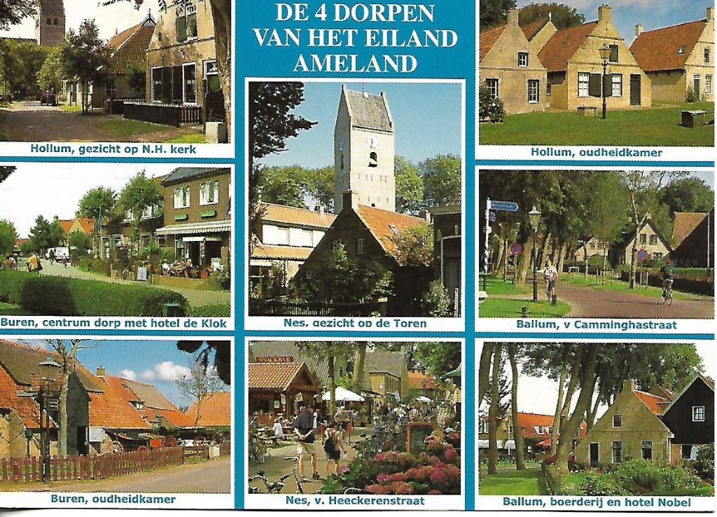 Ameland- -8-luik., Verzenden, 1980 tot heden, Gelopen, Waddeneilanden