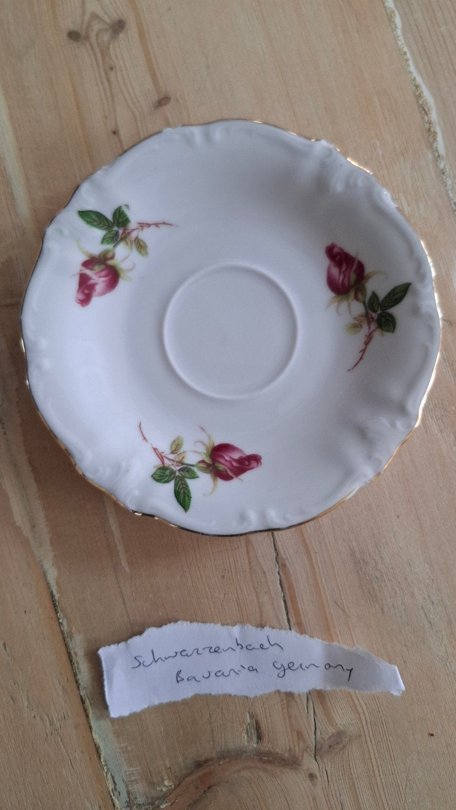 vintage porselein- Schwarzenbach Bavaria - schoteltje los, Ophalen, Zo goed als nieuw, Porselein, Kop en/of schotel