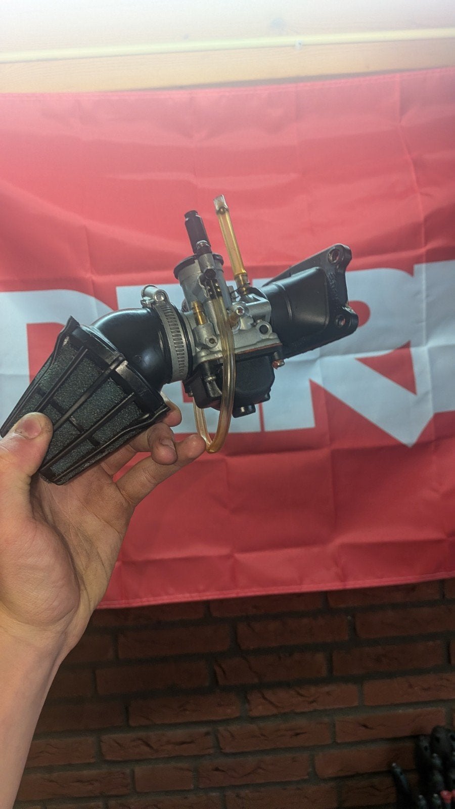 19mm phbg carb met derbi inlaat set, Ophalen of Verzenden, Zo goed als nieuw, Carburateur