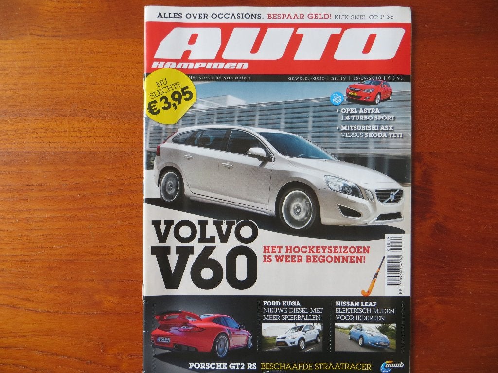 Autokampioen 19 2010 Volvo V60, Porsche 911 GT2 RS, Yeti, Ophalen of Verzenden, Nieuw, Porsche