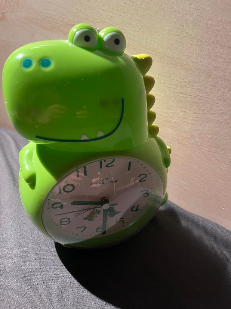 Dinosaurus wekker, Ophalen of Verzenden, Gebruikt, Analoog
