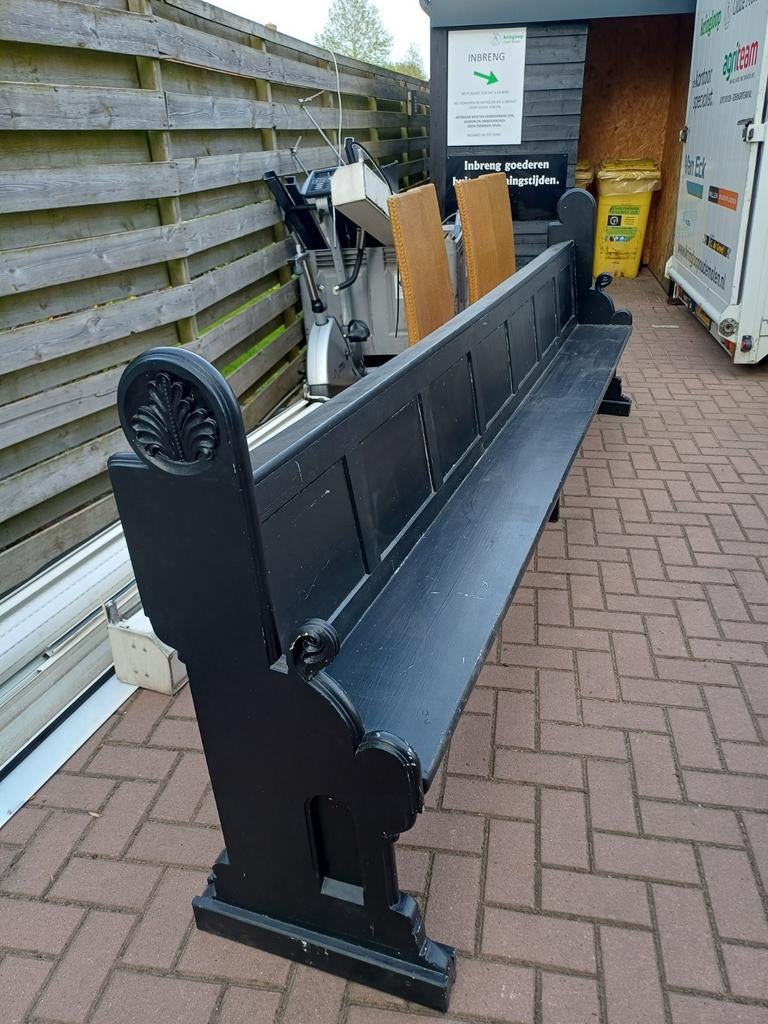 Antieke kerkbank - 3,25m lang, Ophalen