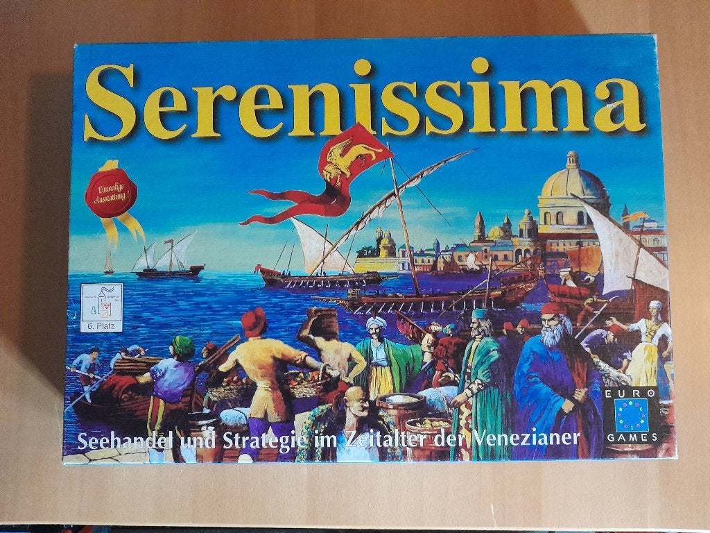 Serenissima spel van Eurogames ( zgan ) inc. NL Spelregels!, Een of twee spelers, Ophalen, Zo goed als nieuw, Euro Games
