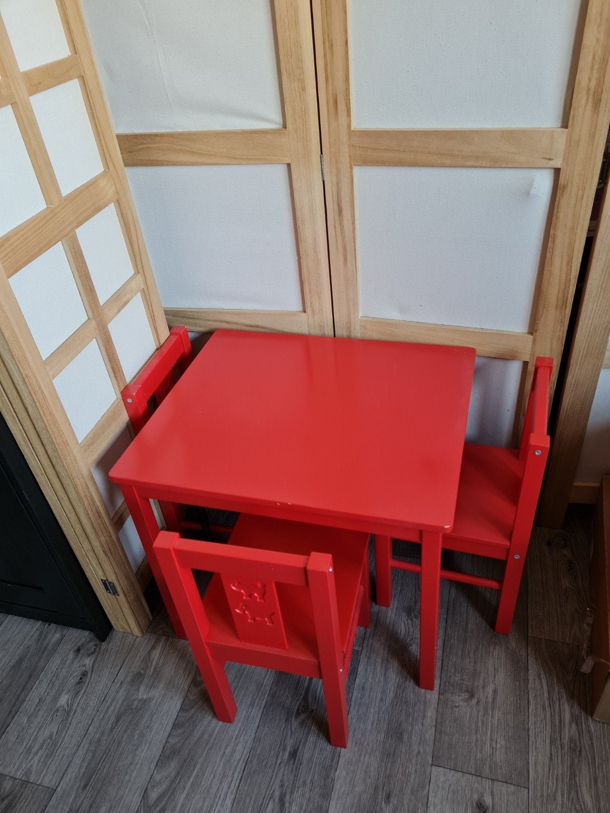 ikea kindersetje rood, Ophalen, Gebruikt, Tafel(s) en Stoel(en)