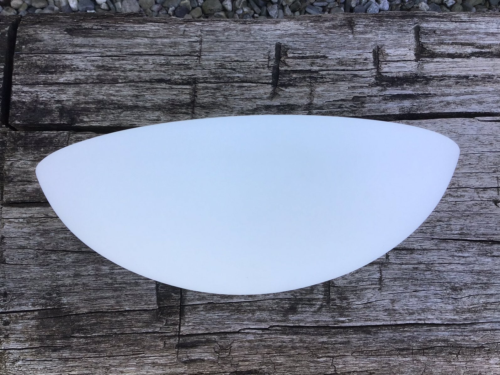 Wit gipsen halfronde wandlamp - atelier Sedap, Ophalen of Verzenden