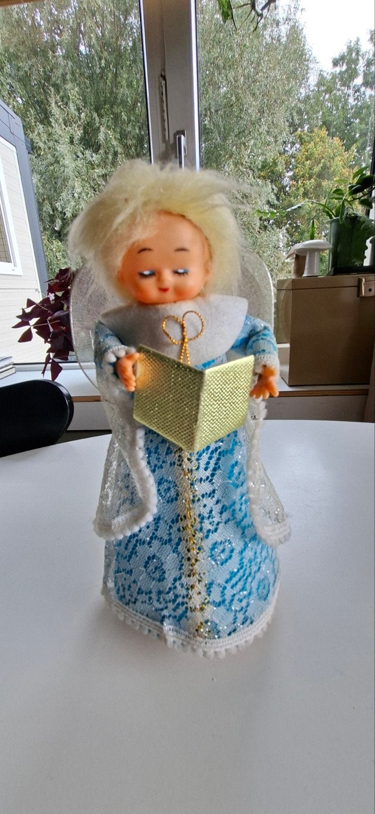 vintage kerstengel, muziekdoos, draait, engel, kerst, Ophalen of Verzenden
