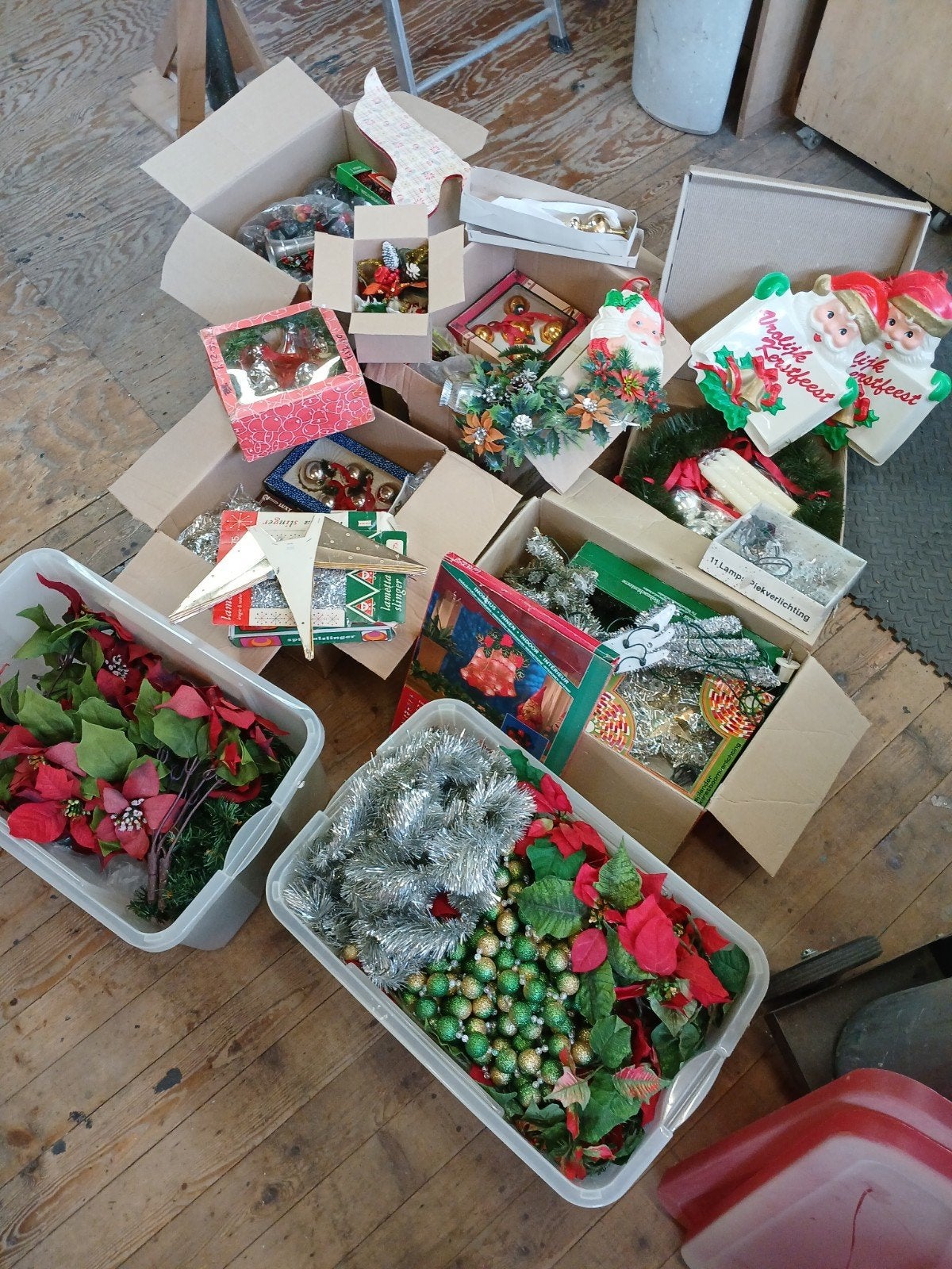 Vintage  oude Kerst versiering div., Ophalen, Zo goed als nieuw