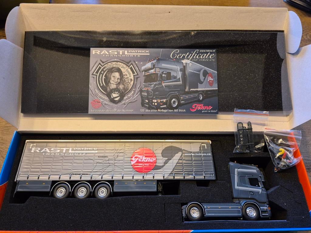 Tekno Scania R-serie Topline Rastl Patrick, Ophalen of Verzenden, Nieuw, Bus of Vrachtwagen, Tekno