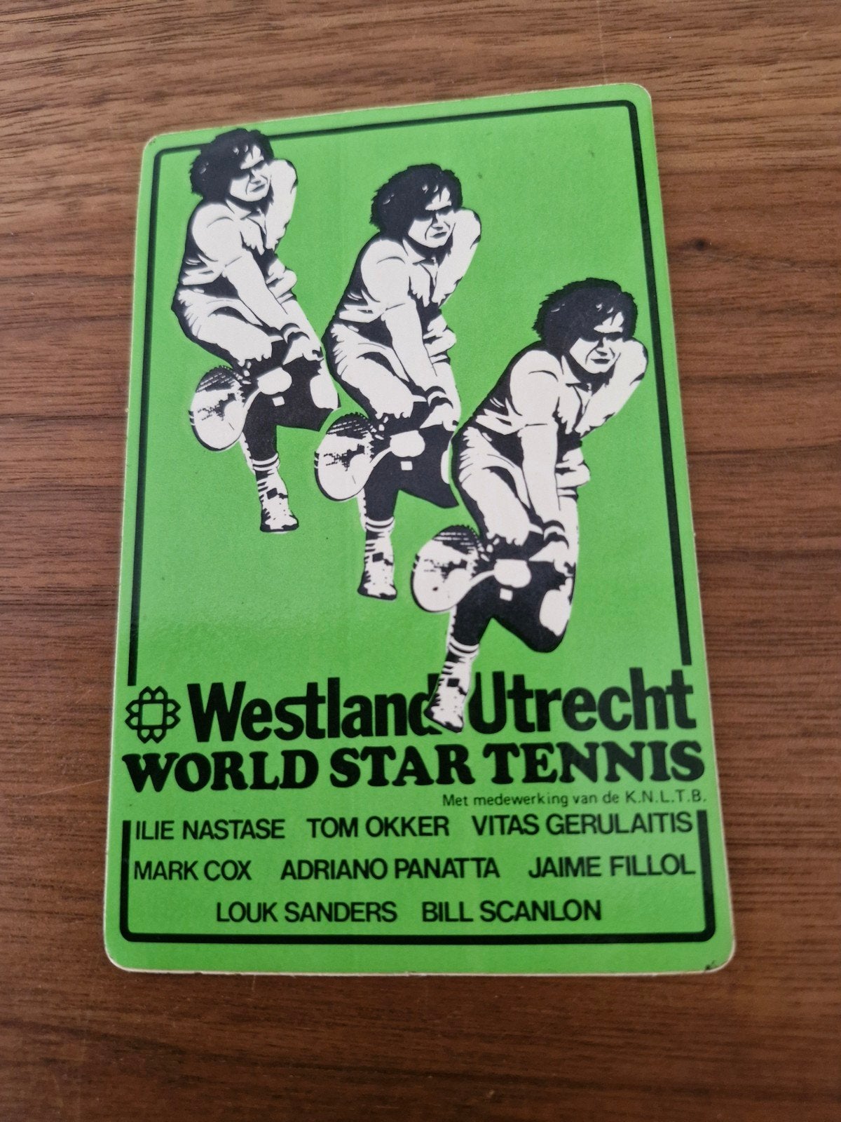 10667 Vintage Westland Utrecht World Star Tennis Sticker, Ophalen of Verzenden, Gebruikt, Sport
