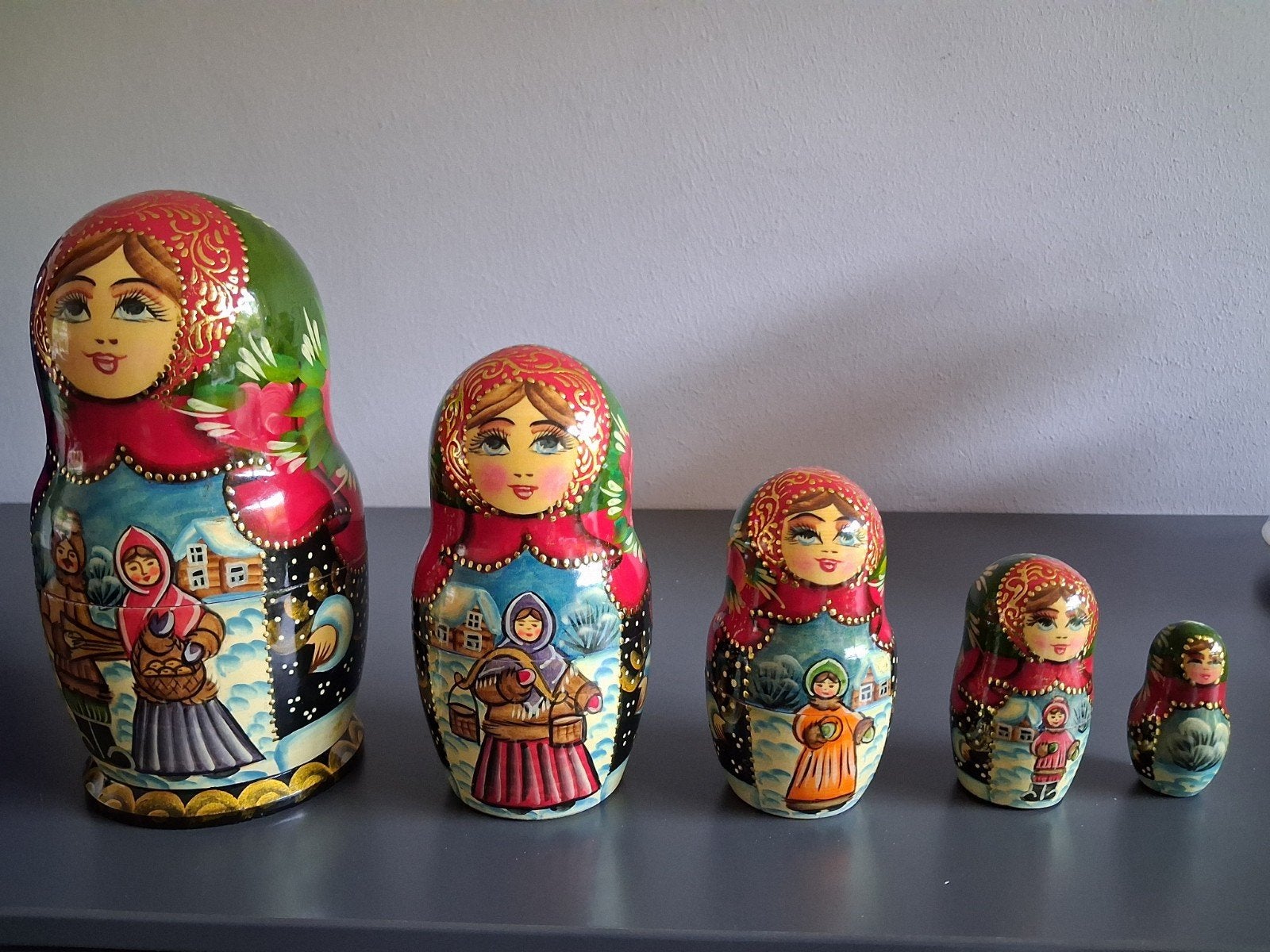 Matroesjka Baboesjka poppen rusland, Ophalen of Verzenden