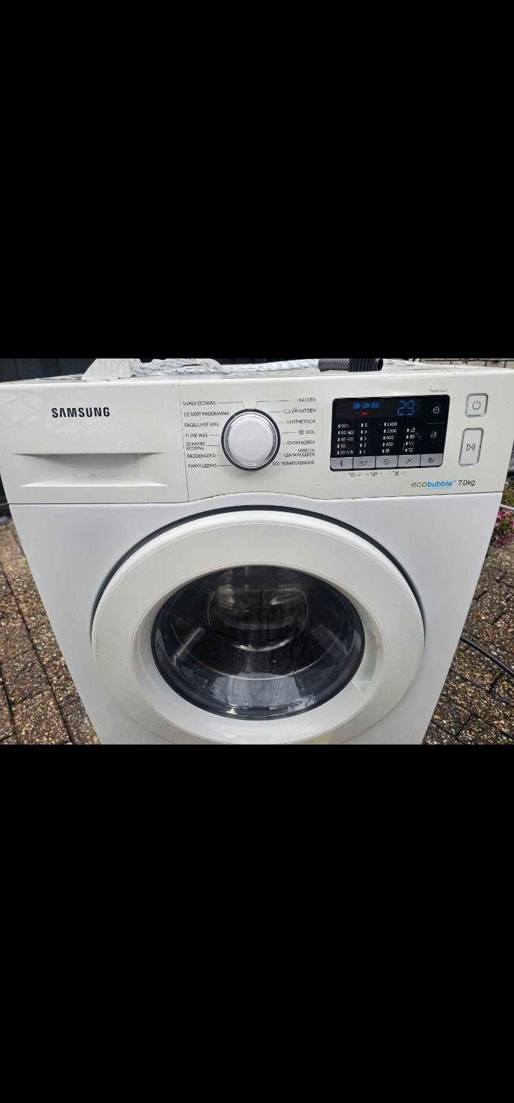 Gebruikte Samsung EcoBubble Wasmachine 7kg - Overbodig, Gebruikt, Ophalen of Verzenden, Voorlader, Kort programma