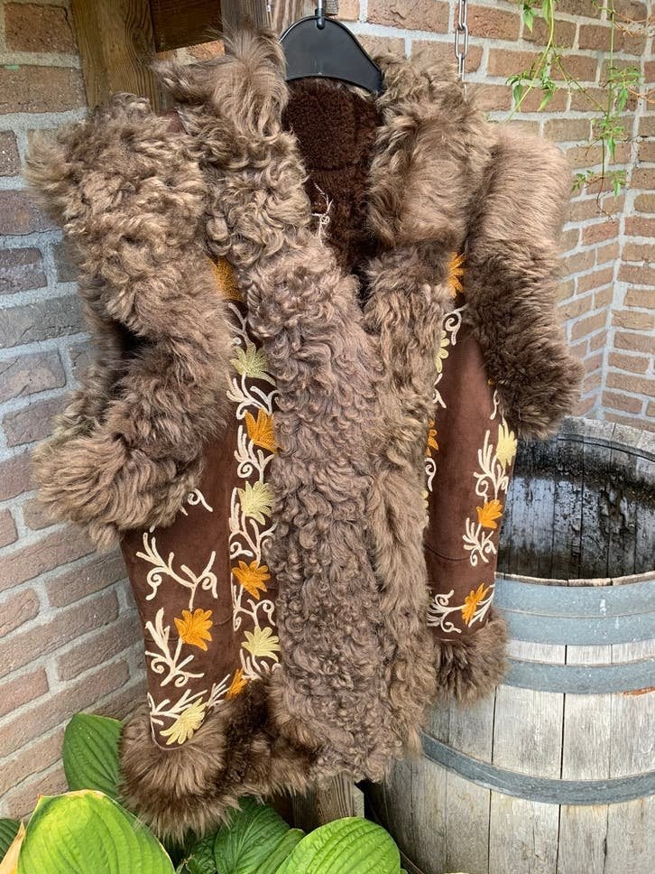 Afghaanse waistcoat M bohemian embroidery gilet, Kleding | Dames, Maat 38/40 (M), -, Ophalen of Verzenden, Zo goed als nieuw