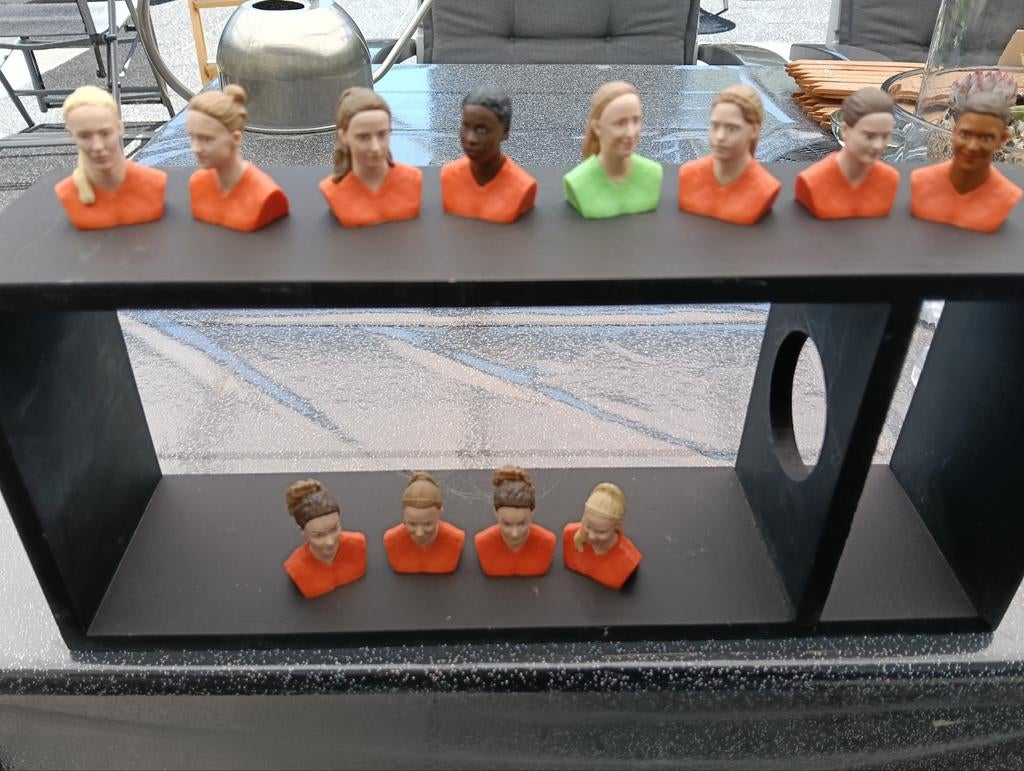 Oranje Leeuwinnen 3D  beeldjes, Ophalen of Verzenden, Zo goed als nieuw, Beeldje of Poppetje