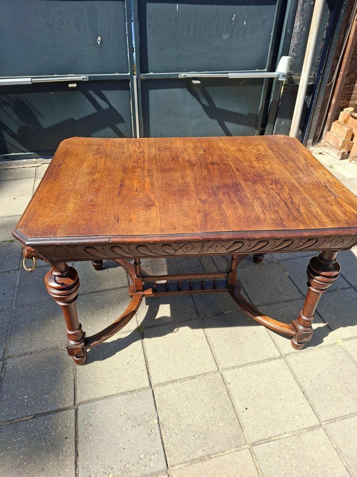 eetkamer tafel, Ophalen