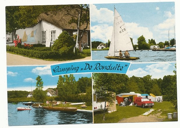 Camping ,,De Ronduite"  Wanneperveen, Ophalen of Verzenden, 1960 tot 1980, Ongelopen, Overijssel
