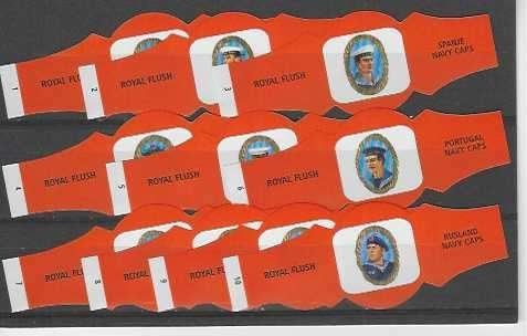reeks 4067  navy caps    1-10   sigarenbanden, Ophalen of Verzenden, Zo goed als nieuw, Sigarenbandjes