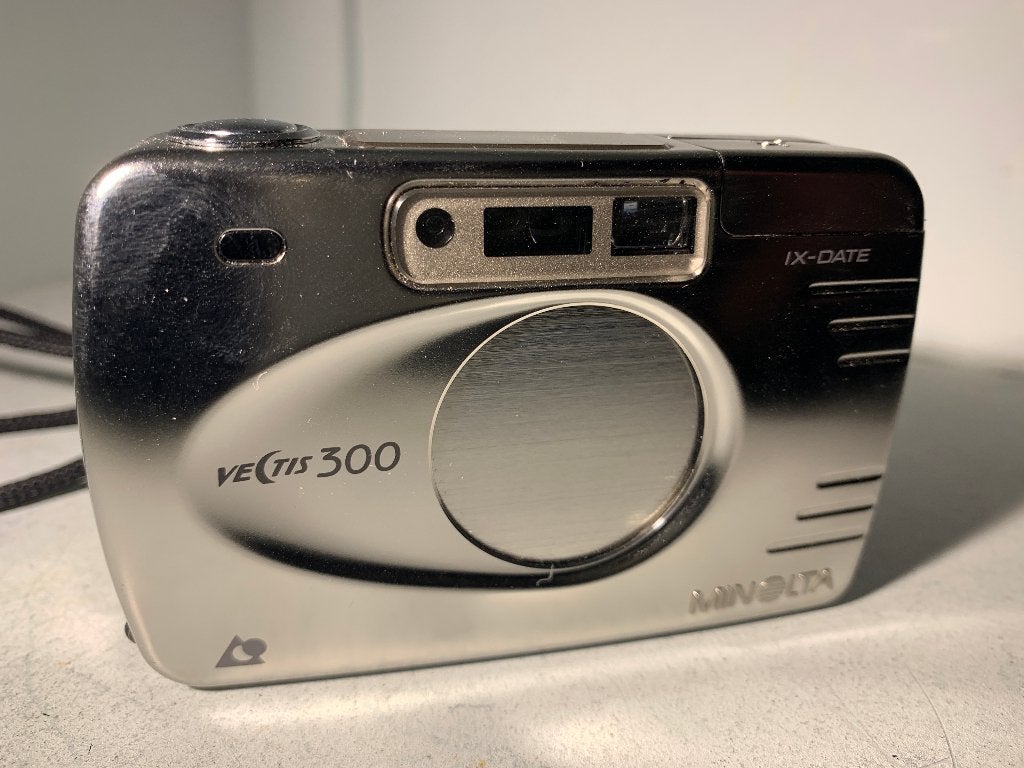 Minolta Vectis 300 APS Compact Camera - Zilver, Ophalen of Verzenden, Gebruikt, Compact, Minolta
