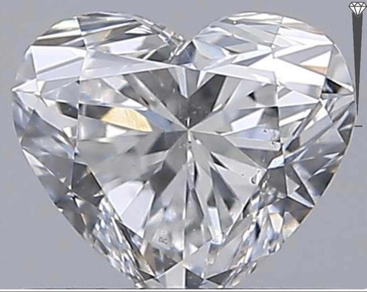 GIA Gecertificeerde Hartvormige Diamant 0.51 ct, Verzamelen, Swarovski, Ophalen of Verzenden, Zo goed als nieuw, Figuurtje