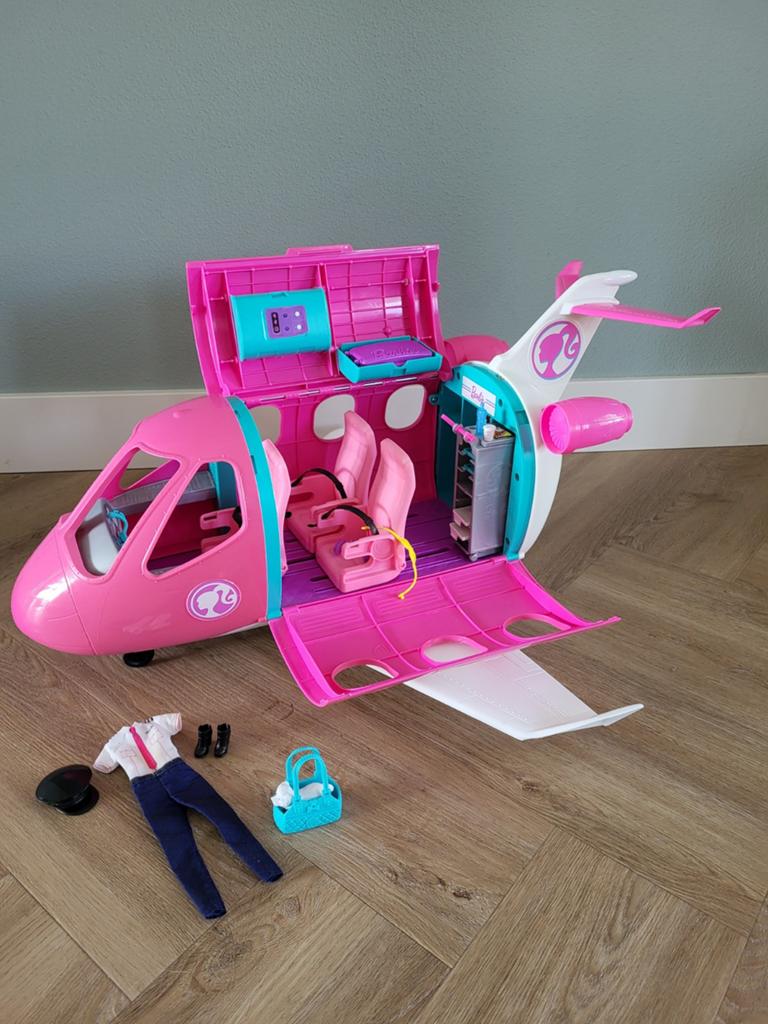 Barbie vliegtuig, Ophalen, Gebruikt, Toebehoren