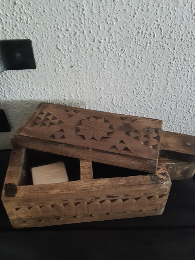 Kruidenbakje vakkenbak met schuifdeksel koloniaal sober, Ophalen of Verzenden