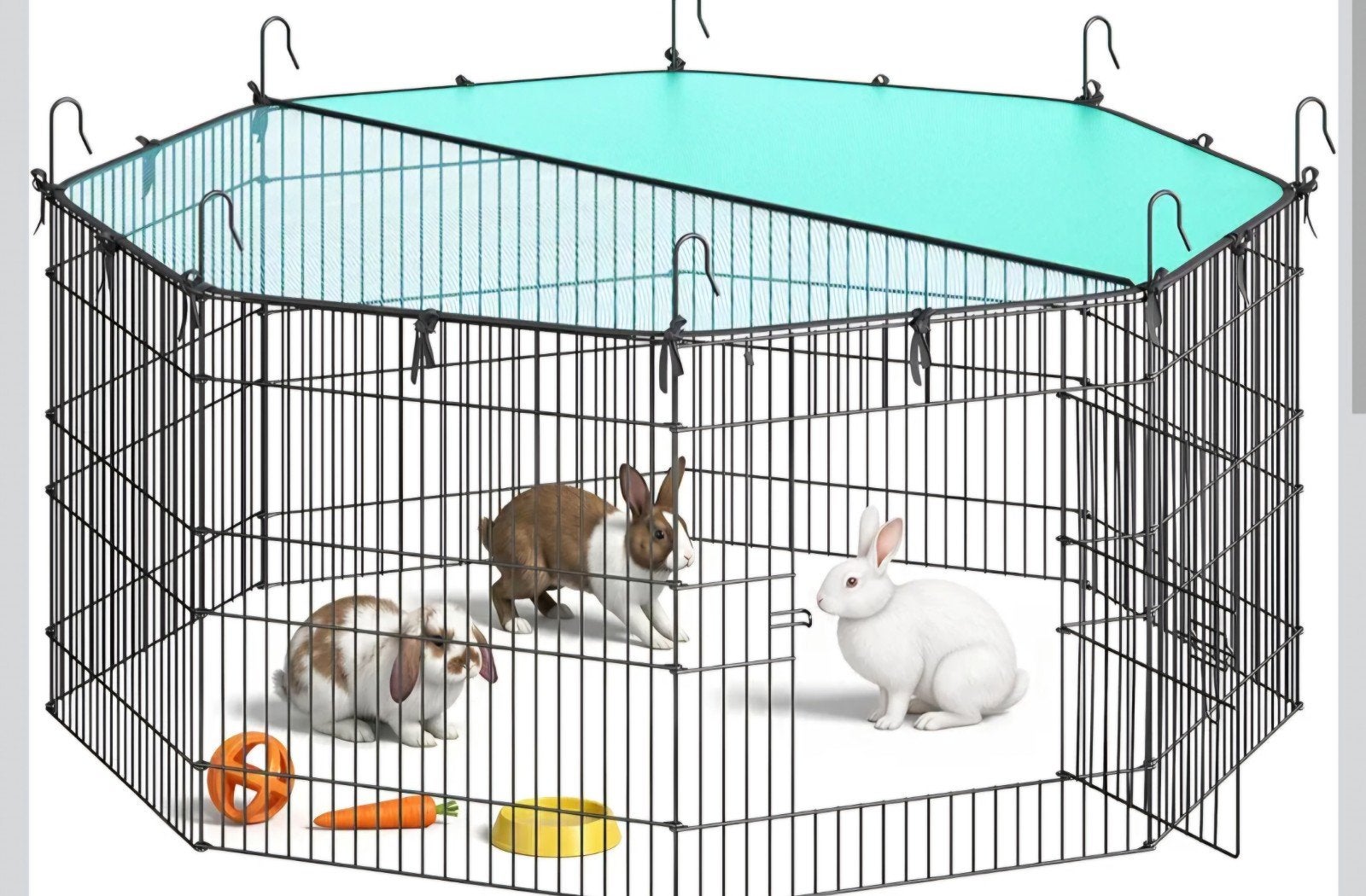 SONGMICS Klein Dierenverblijf, Dieren en Toebehoren, Knaagdieren en Konijnen | Hokken en Kooien, Nieuw, Minder dan 60 cm, 110 cm of meer