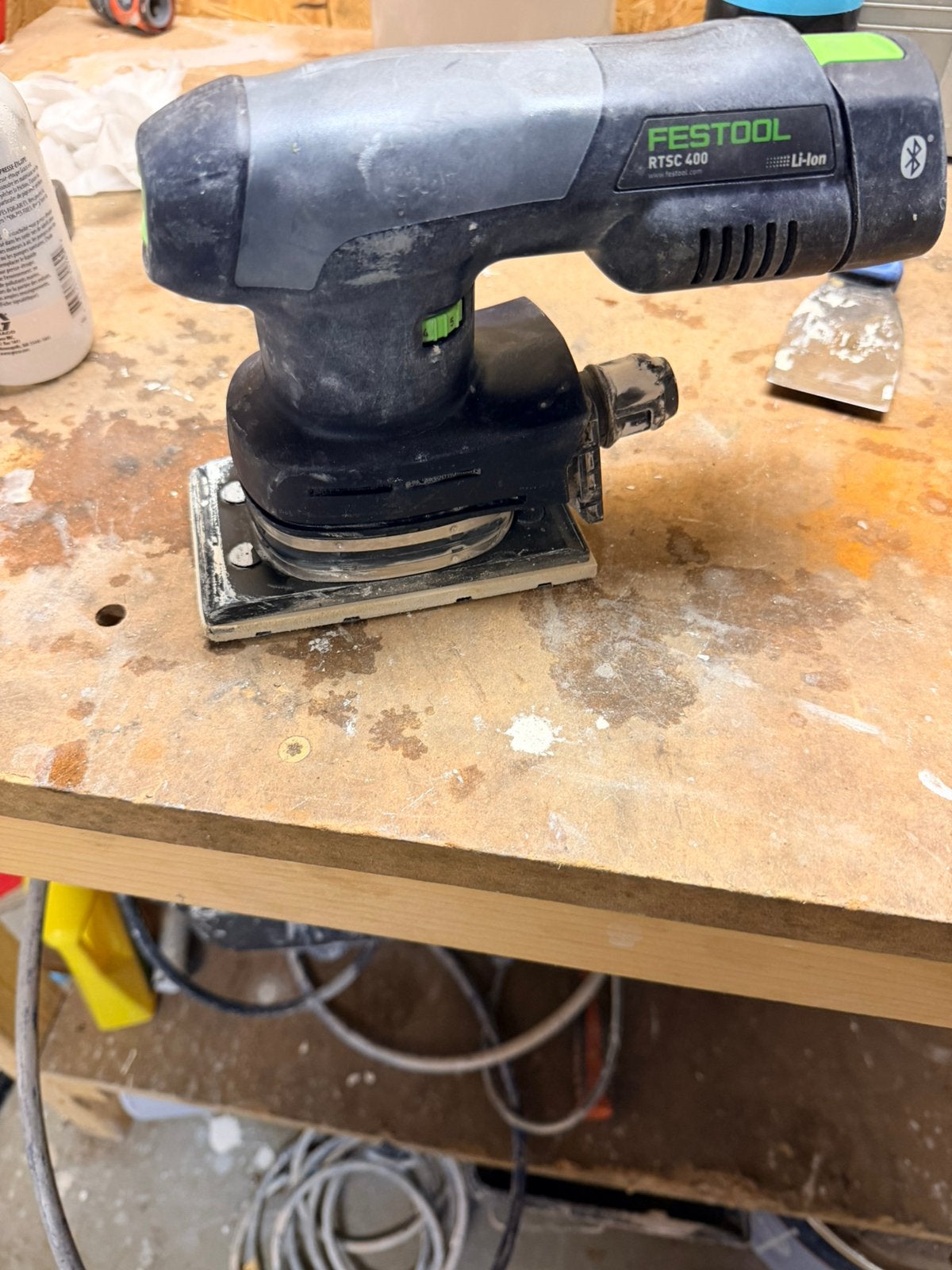 Festool rtsc 400 schuurmachine, Ophalen of Verzenden, Zo goed als nieuw, 1200 watt of meer, Vlakschuurmachine