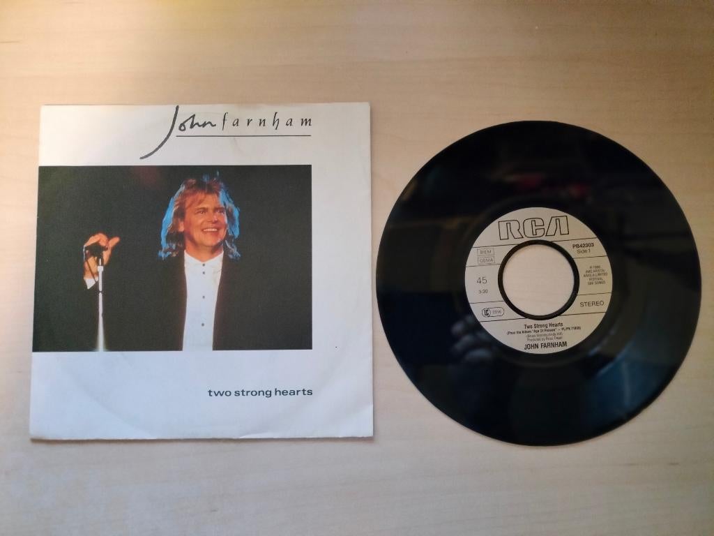 John Farnham - Two strong hearts / It's a long way to the..., Ophalen of Verzenden, Gebruikt, Pop