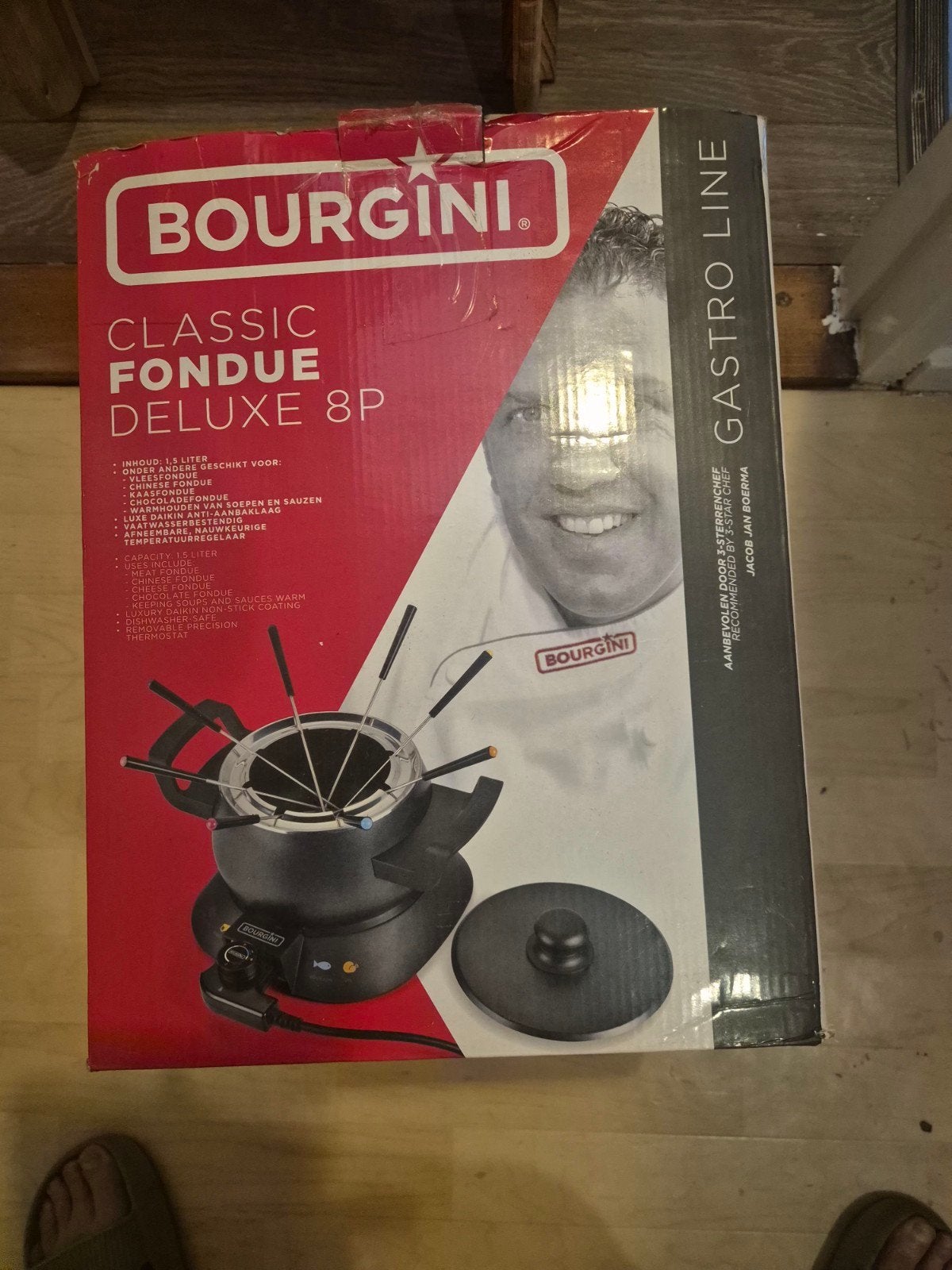 Bourgini Classic Fondue Deluxe 8P - Nieuw in doos, Witgoed en Apparatuur, Fonduesets, Ophalen of Verzenden