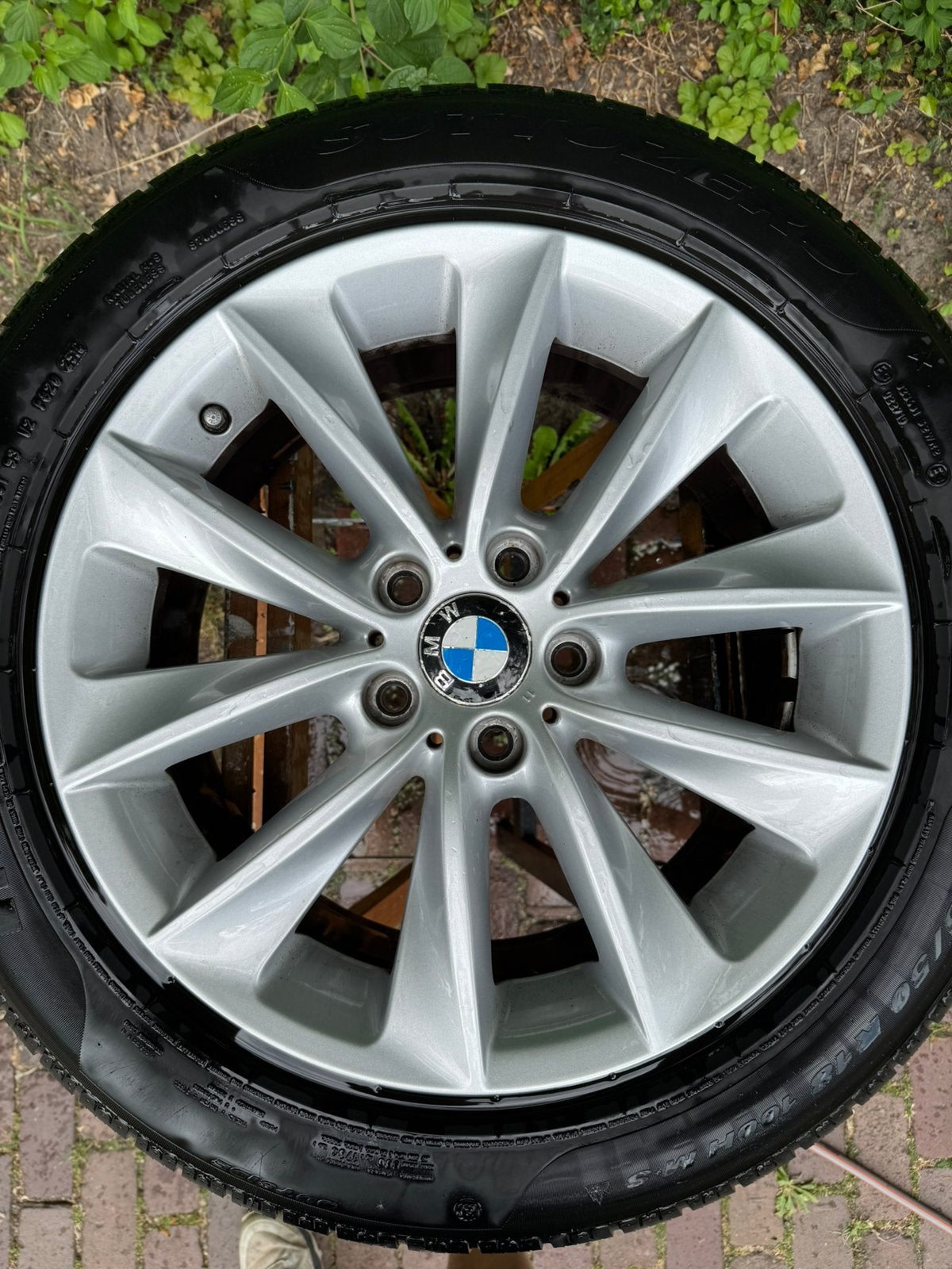Originele set 18” BMW V-Spoke Style 307 voor X3 F25/X4 F26, Auto-onderdelen, Ophalen, 18 inch, 245 mm, Banden en Velgen