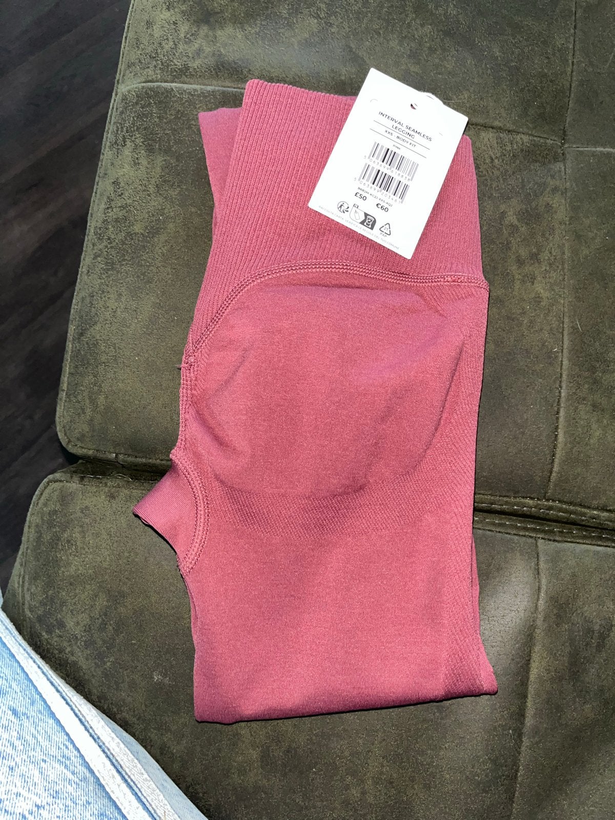 Gymshark Interval Seamless Legging - Nieuw met kaartjes, Nieuw, Ophalen of Verzenden, Fitness of Aerobics, Roze