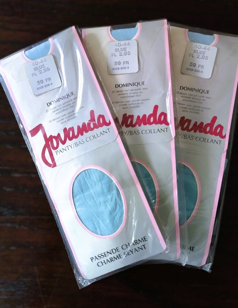 Vintage Licht Blauwe Jovanda Panty's, 20 Denier, Maat: 40-44, Kleding | Dames, Leggings, Maillots en Panty's, Blauw, Nieuw, Maat 40/42 (M)
