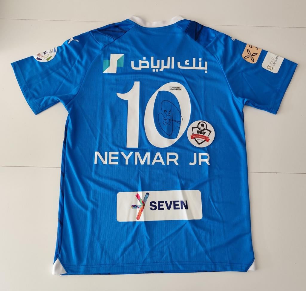 Gesigneerd Neymar Jr. Al-Hilal Thuisshirt, Verzenden, ., Zo goed als nieuw, .
