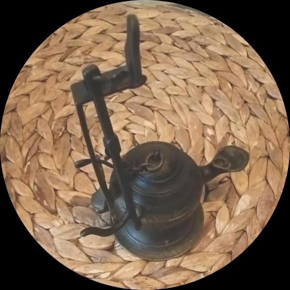 (Snotneus) Mijnwerkers Olie lampje decoratief bronzen lampje, Antiek en Kunst, Antiek | Tin, Ophalen of Verzenden