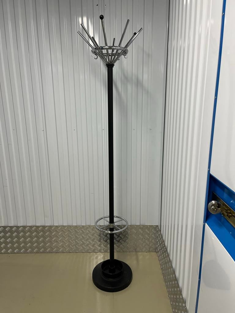 Vintage Gispen 1016 staande kapstok met parapluhouder, Ophalen, Gebruikt, Metaal, Staande kapstok