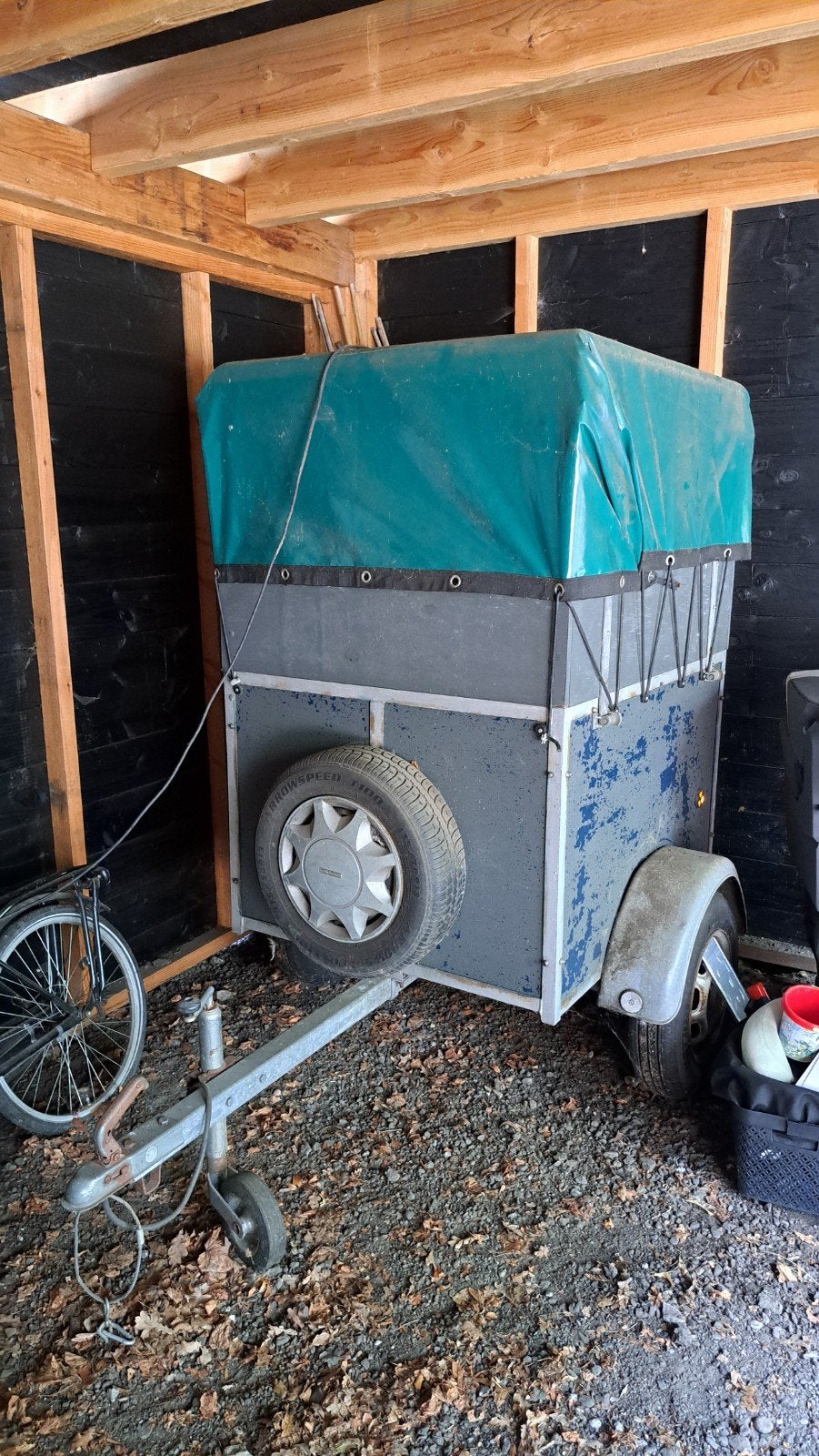 Aanhangwagen met dekzeil  / Hoge bagagewagen, Auto diversen, Aanhangers en Bagagewagens, Ophalen, Gebruikt