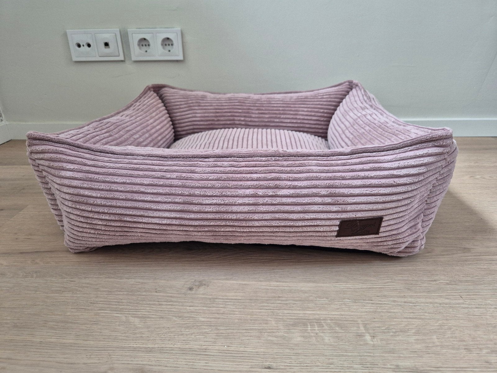 Designed by Lotte Ribbed mand Hondenmand oud roze 65 60 20, Ophalen of Verzenden, Zo goed als nieuw, Stof