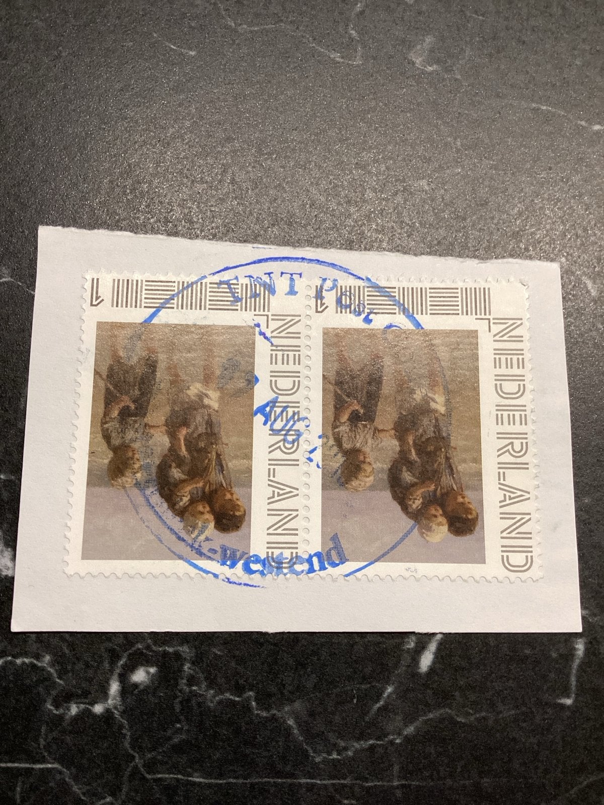 Nederlandse postzegel paar Westend, Postzegels en Munten, Ophalen of Verzenden, Na 1940, Gestempeld