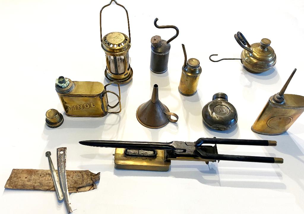 antiek oude petrolium vullers/stellen, Antiek en Kunst, Antiek | Emaille, Ophalen of Verzenden