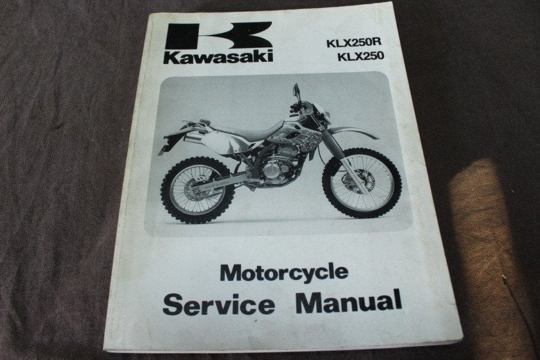 Kawasaki KLX250 R 1993 motorcycle service manual KLX D1 E1, Ophalen of Verzenden, Kawasaki