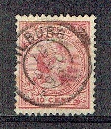 Nederland 1891 nr 37 Prinses Wilhelmina TILBURG, Verzenden, Gestempeld, Koningshuis