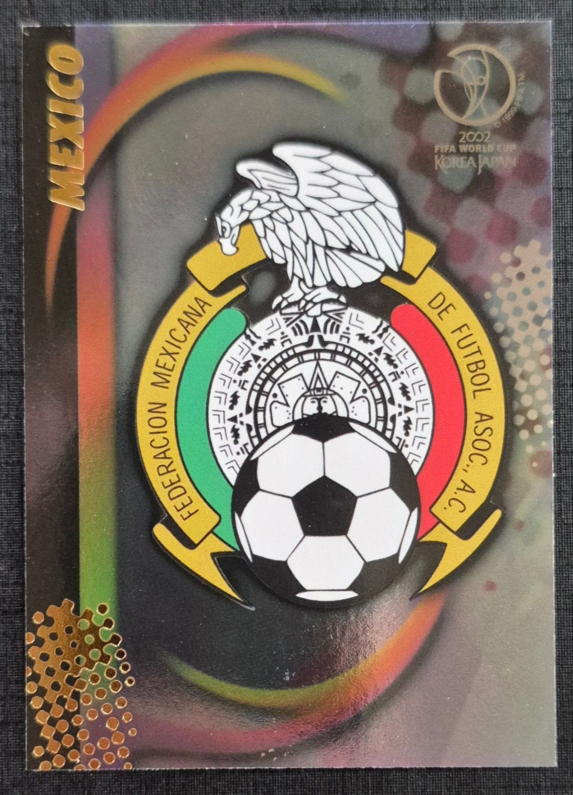 Panini embleem Mexicaanse voetbalbond WK 2002, Verzamelen, Ophalen of Verzenden, Zo goed als nieuw, Buitenlandse clubs, Poster, Plaatje of Sticker