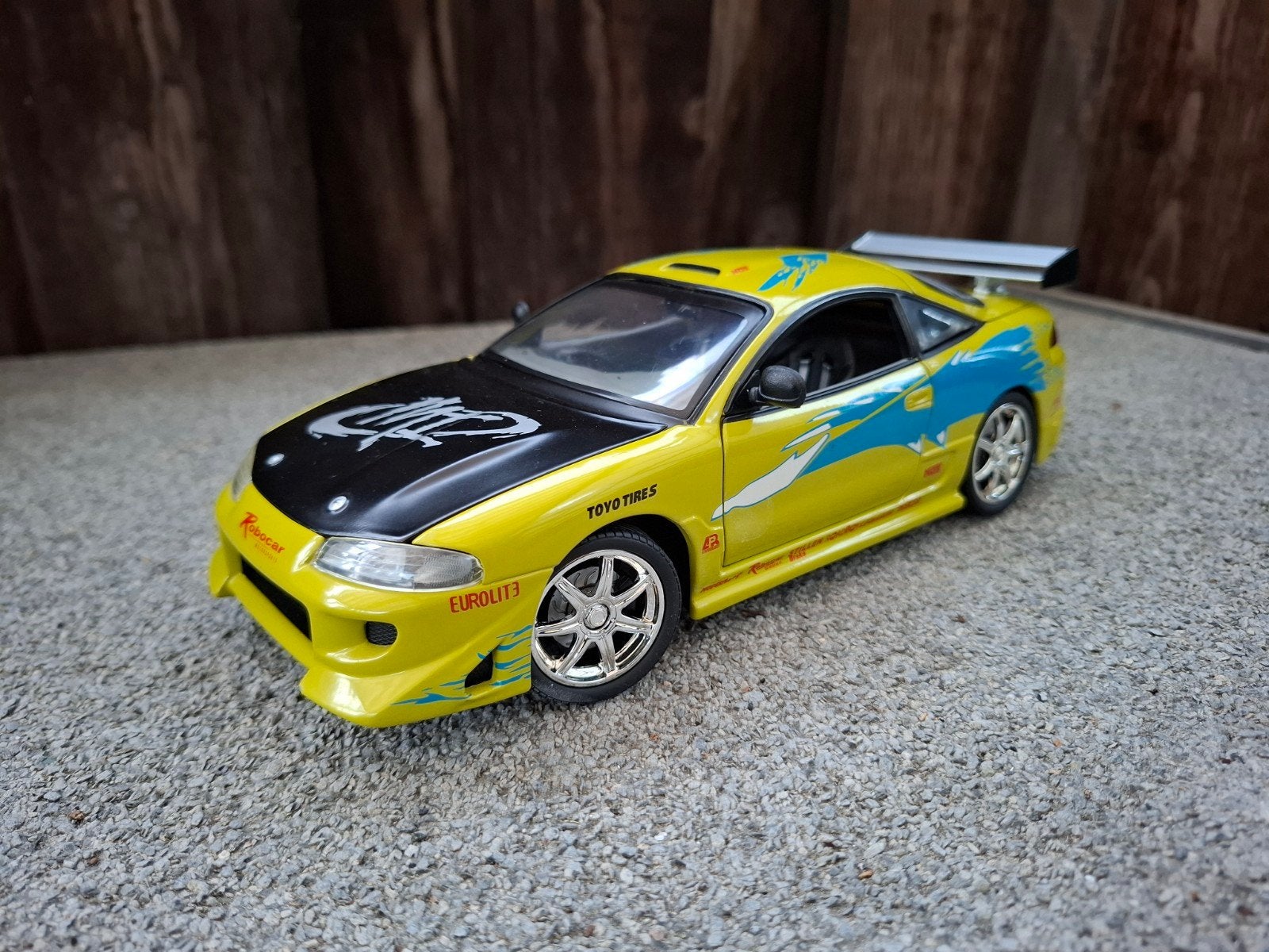 Mitsubishi eclipse fast and furious, Ophalen of Verzenden, Zo goed als nieuw, Auto, ERTL