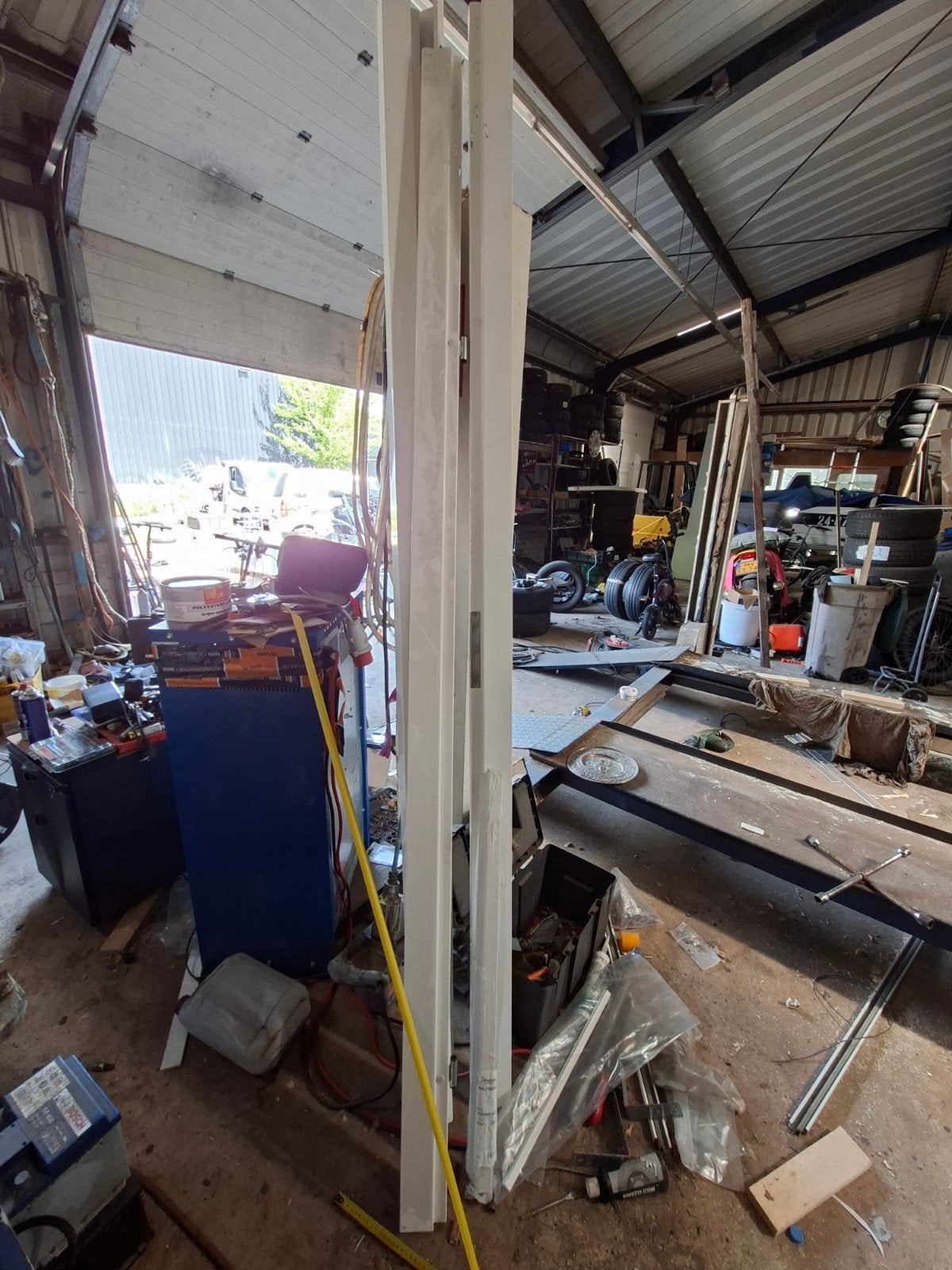2kozijnen  staal 254en 245 cm hoog, Ophalen