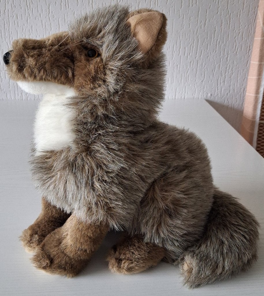 Folkmanis handpop knuffel Coyote (retired), Overige merken, Overige typen, Ophalen of Verzenden, Middelgroot (20 tot 80 cm)