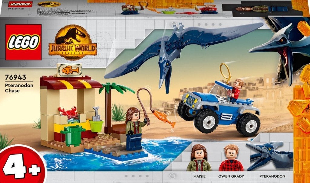 LEGO 76943 - Jurassic World Achtervolging van Pteranodon, Jurassic World, Lego, Ophalen of Verzenden, Zo goed als nieuw