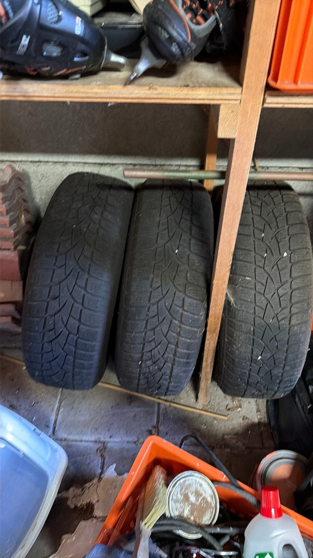 4x stalen velg 15 inch met dunlop winterband 4x108, Ophalen, Gebruikt