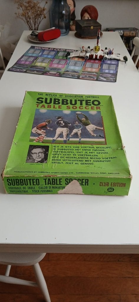 Subutteo vintage original 1960s in box, Gebruikt, 2 spelers, Ophalen of Verzenden, Vanaf 3 jaar